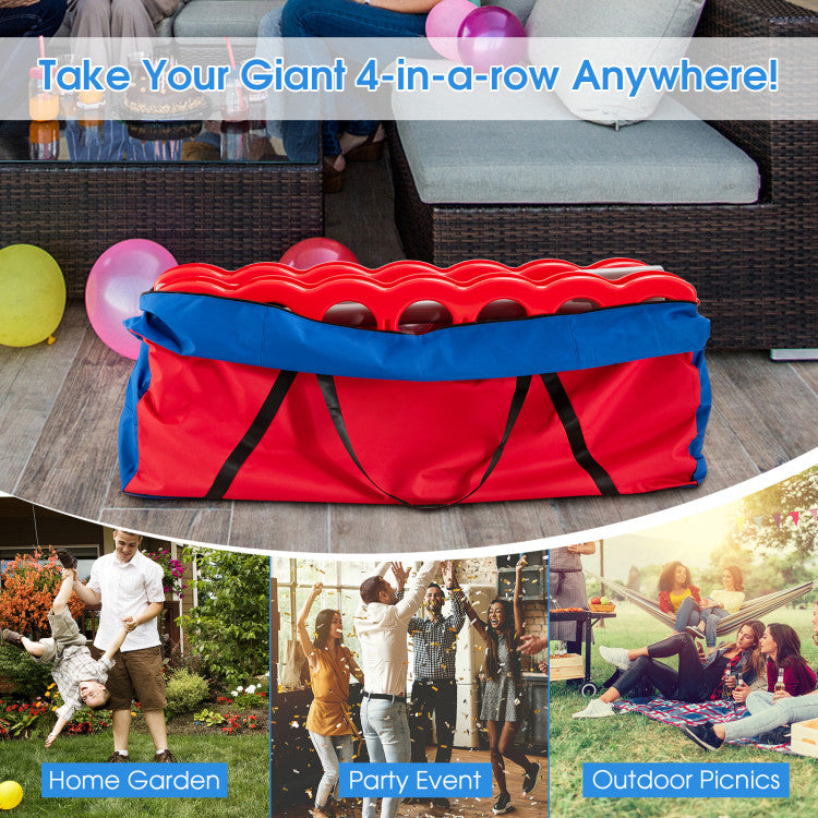 Jumbo 4-in-a-Row Game Storage Bag – Durable Carrying Case for Giant 4-to-Score Set