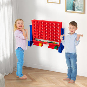 Jumbo 4-To-Score Connect Game Set with Carrying Bag and 42 Coins
