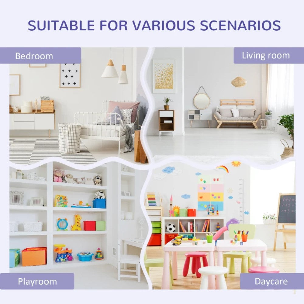 Kids 6-Cubby Bookcase with Cozy Reading Nook – Multi-Purpose Storage Organizer for Bedroom