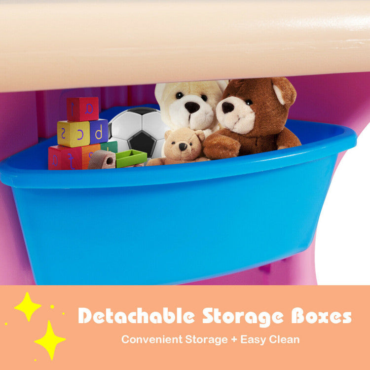 Kids Activity Table and Chair Set with Storage – Play Furniture for Toddlers
