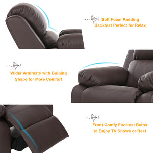 Kids Deluxe Recliner Sofa Chair with Headrest and Storage Arms – Perfect for Children