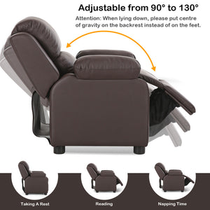 Kids Deluxe Recliner Sofa Chair with Headrest and Storage Arms – Perfect for Children