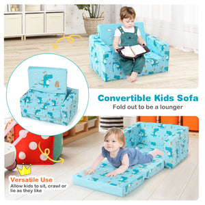 Kids Recliner Sofa with Convertible Sleeper Bed – Perfect for Boys and Girls