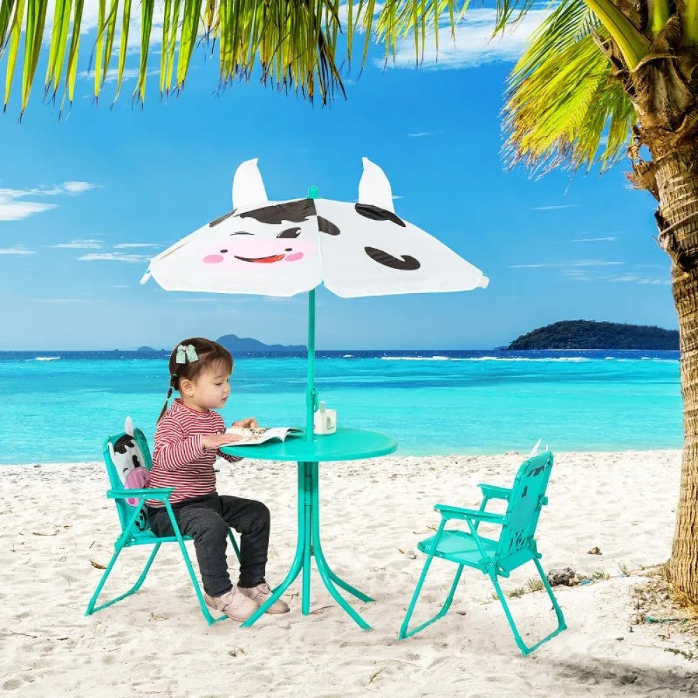 kids patio set with umbrella Kids Table and Chair Set with Adjustable Umbrella – Outdoor Picnic Furniture for Ages 3-6 our Kids Table and Chair Set with Adjustable Umbrella, perfect for outdoor fun and practical use. Designed