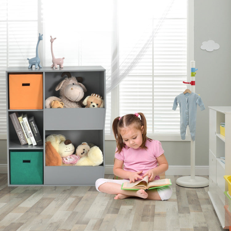 Kids Toy Storage Cabinet with Shelves – Versatile Organizer for Toys and Books