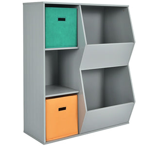 Kids Toy Storage Cabinet with Shelves – Versatile Organizer for Toys and Books