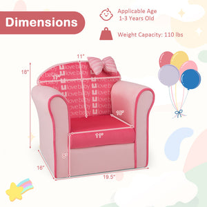 Kids Sofa with Armrests and Thick Cushion – Cozy, Durable Children's Furniture