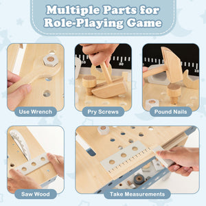 pretend play workbench for kids