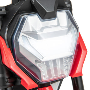 6V Kids Ride-On Motorcycle with Detachable Training Wheels, Battery-Powered Motorbike