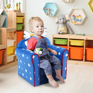 Kids Sofa with Armrests and Thick Cushion – Cozy, Durable Children's Furniture