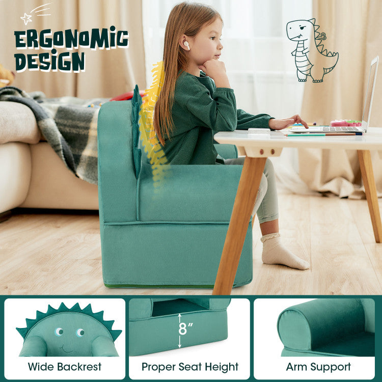 Kids Sofa with Armrests and Thick Cushion – Cozy, Durable Children's Furniture