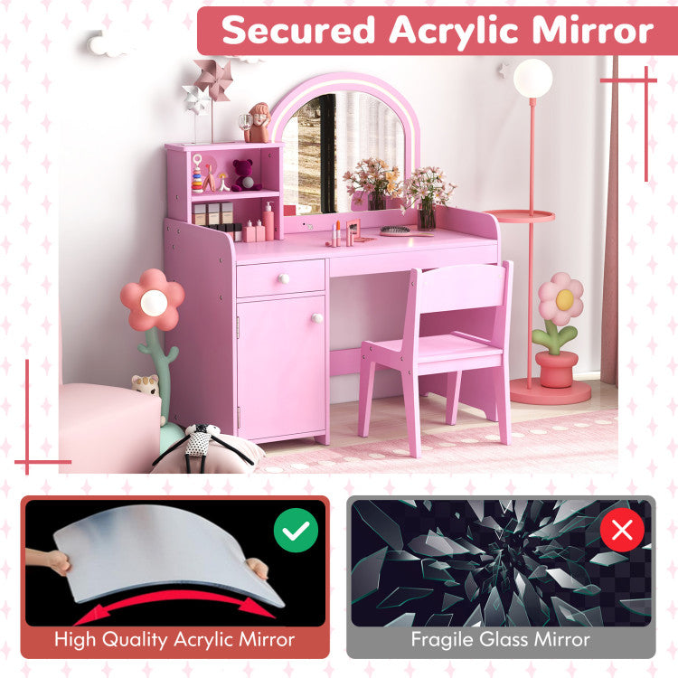 Pink Vanity Set for Kids