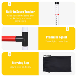 Ladder Ball Toss Game with Bolas, Score Tracker, and Carrying Bag for Easy Transport
