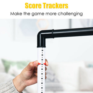 Ladder Ball Toss Game with Bolas, Score Tracker, and Carrying Bag for Easy Transport