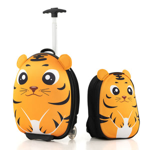 Lightweight Kids' Rolling Suitcase - Portable Travel Luggage for Children