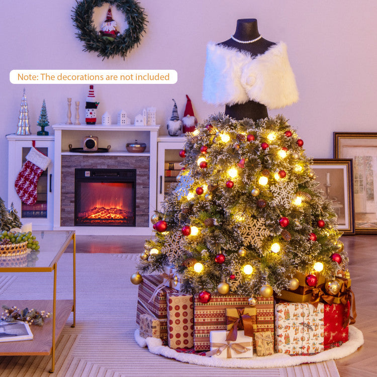 5 FT Pre-Lit Artificial Christmas Tree Dress Form – Mannequin Style Holiday Decor