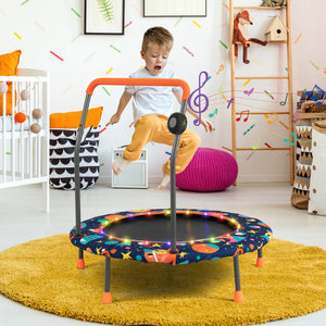 Professional mini trampoline with bungee cords