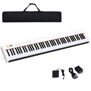 Portable 88-Key Full-Size Semi-Weighted Digital Piano Keyboard for Practice & Performance