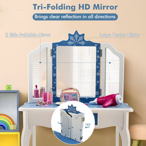 Vanity Set with Mirror for Kids