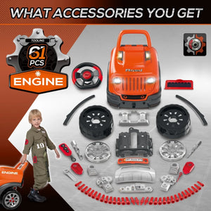 Ride-On Truck Engine Toy Set