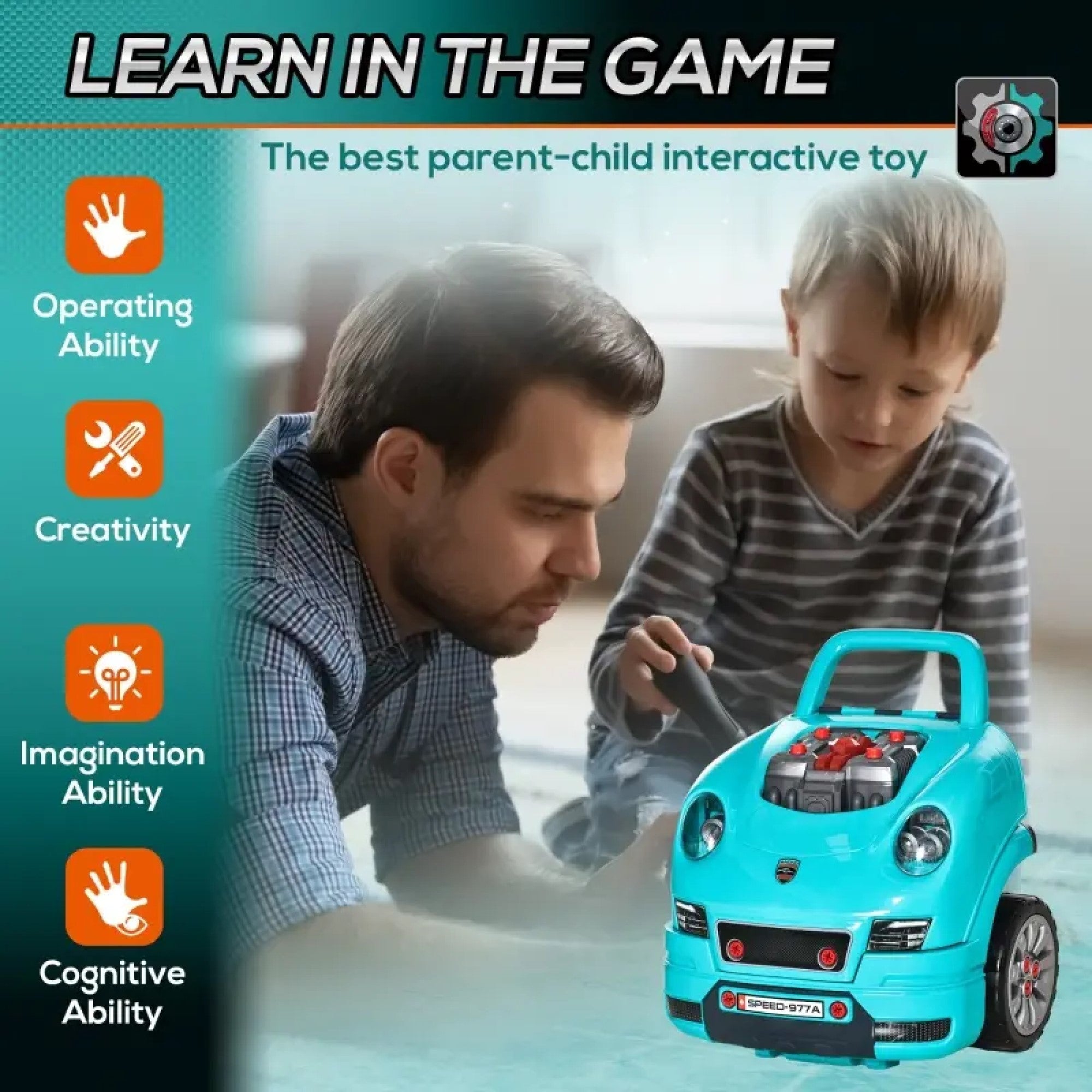 Ride-On Truck Engine Toy Set