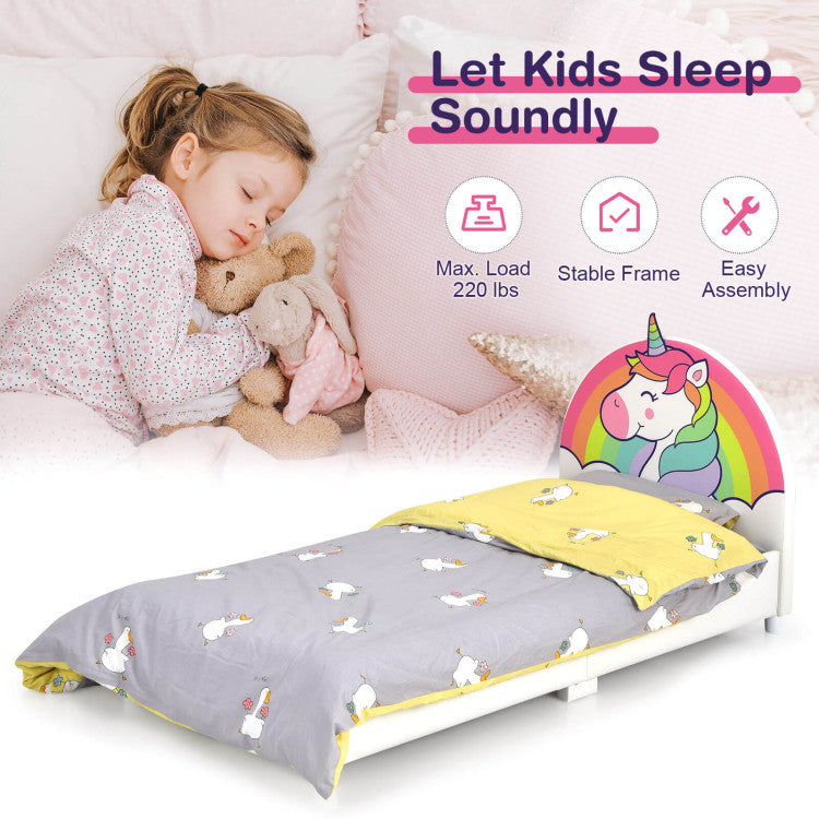 Twin Size Upholstered Platform Bed for Kids – Stylish and Durable Children's Single Bed