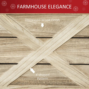 Wooden Tree Collar for Artificial Trees – Easy to Assemble with Distressed Finish