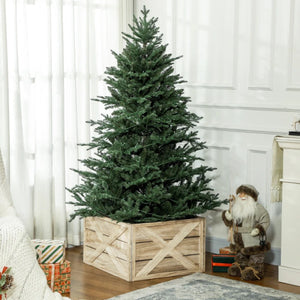 Wooden Tree Collar for Artificial Trees – Easy to Assemble with Distressed Finish