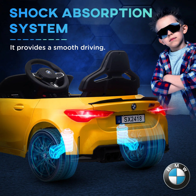 Kids Sports Car bottom view with Auxiliary Wheels for portability.