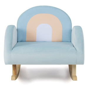 Baby rocker chair with padded armrests and seat