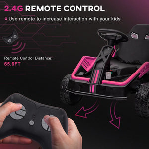 Battery Powered Car showcasing Slow Start Function and safety belt.