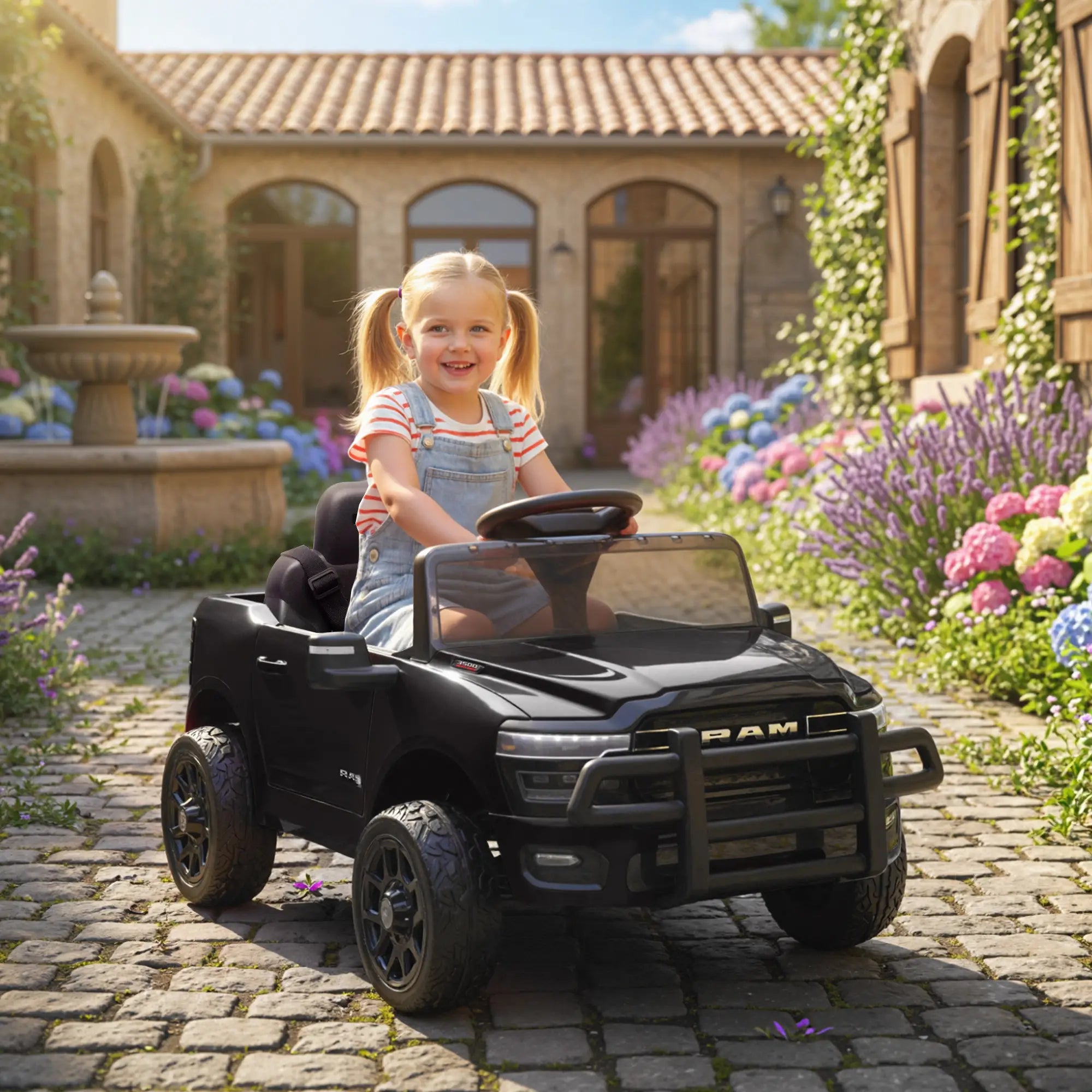 12V battery-powered truck for children