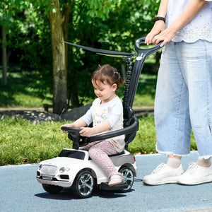 Bentley licensed ride-on bike for kids ages 1 to 4 in white