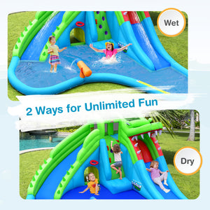Bounce house comes with 6 repair patches for maintenance