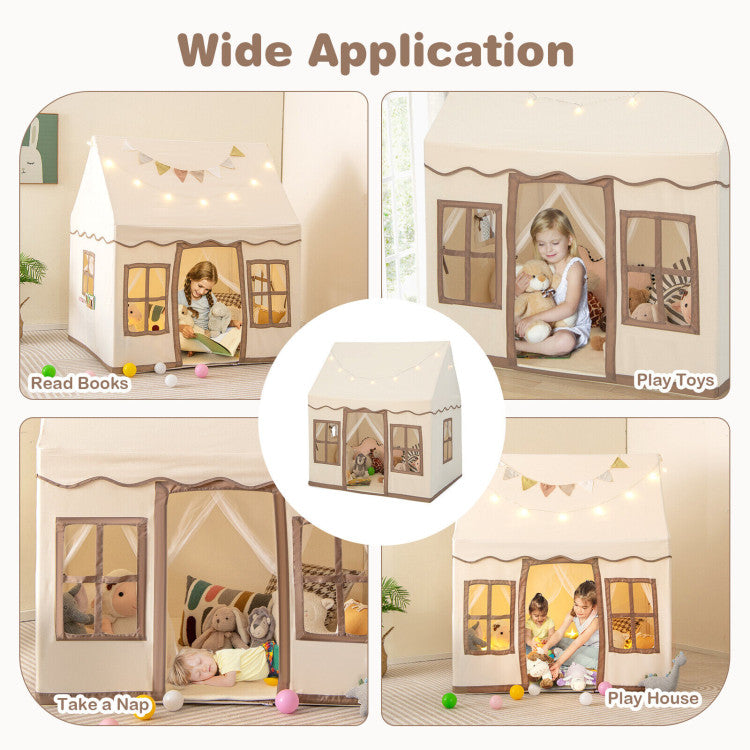 Roomy kids play tent for reading and playing