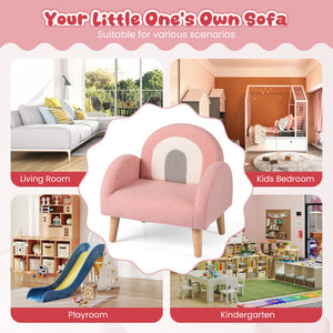 Children’s bedroom armchair with high backrest