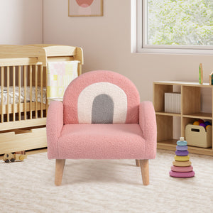 Children’s soft armchair with ergonomic backrest