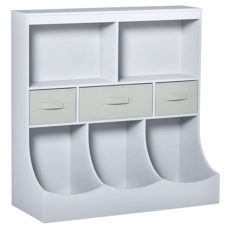 Children’s storage cabinet for toys, books, and clothes