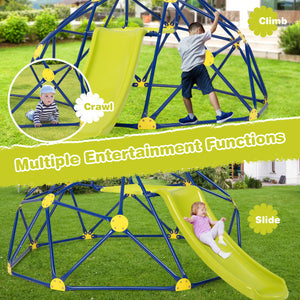 backyard climbing dome with slide playset