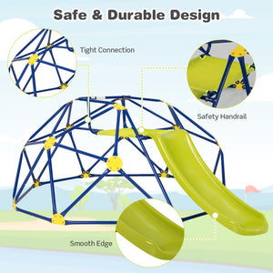 geodesic climbing dome with slide fun