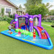 Commercial-grade bounce house with water features for events