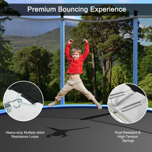 Commercial trampoline for gym use