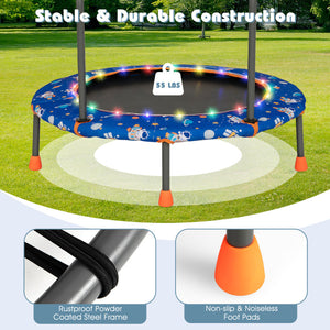 Compact trampoline suitable for indoor play