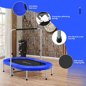 Double jumping mini trampoline for two users at once