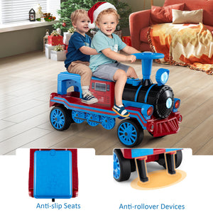 Dual motor 12V ride on train for smooth performance