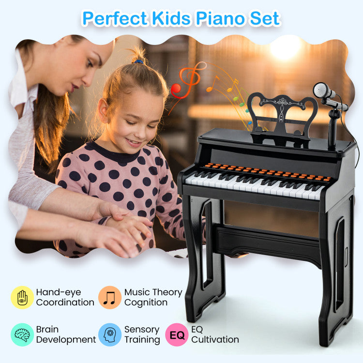 Educational piano keyboard for beginner kids to learn music and rhythm
