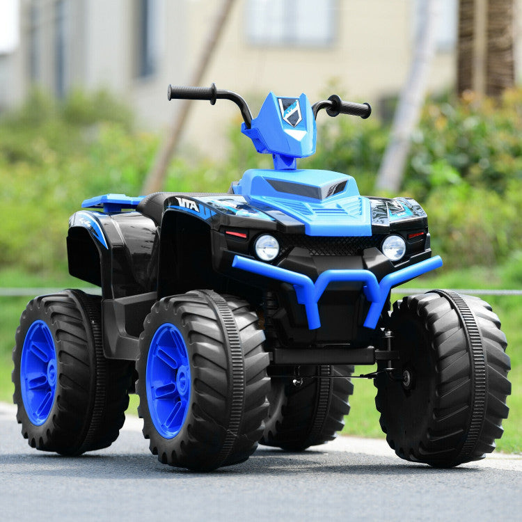 Electric ride-on ATV for kids with realistic design