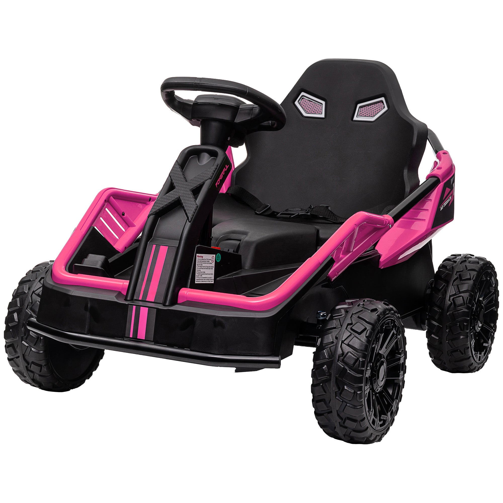 Child driving the Electric Car using the Dual Control Modes.