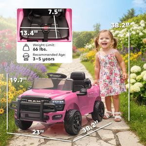 Front grille view of realistic kids ride-on truck