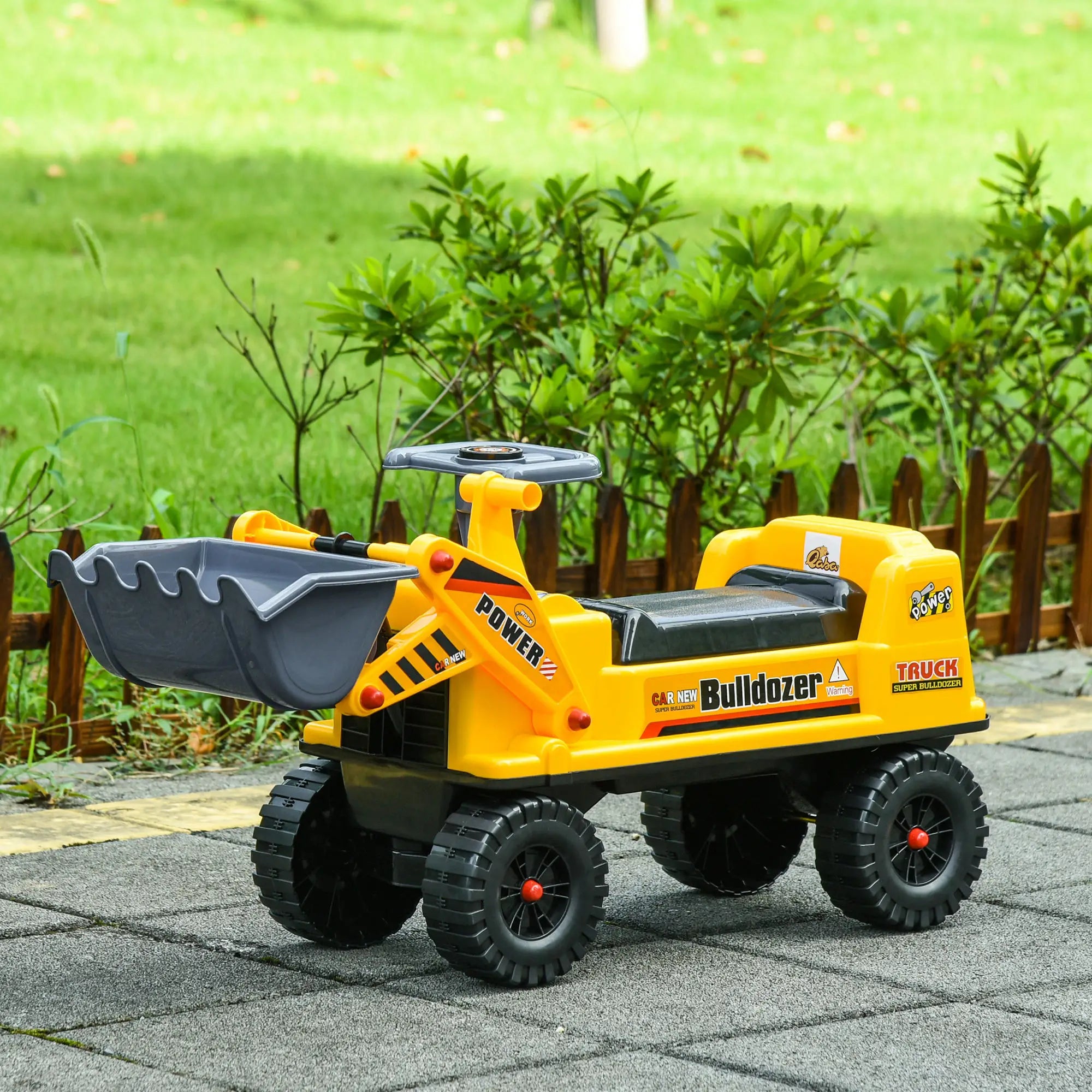 Kids outdoor bulldozer farm toy ride-on with wheels